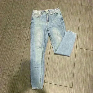 Abound Women's Blue Light Wash High Rise Zip Fly Skinny Denim Jeans Size 26